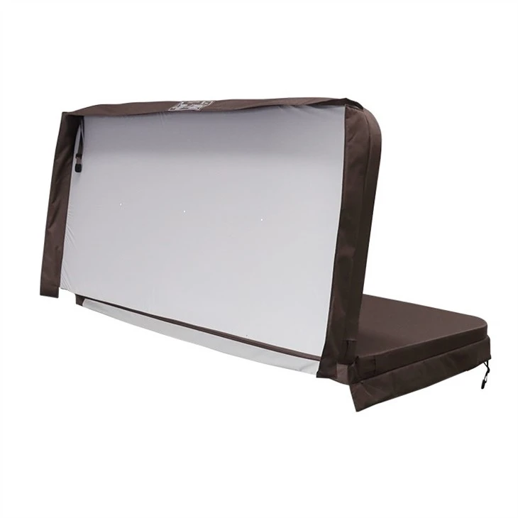 Brown 600D Oxford Fabric Spa Cover