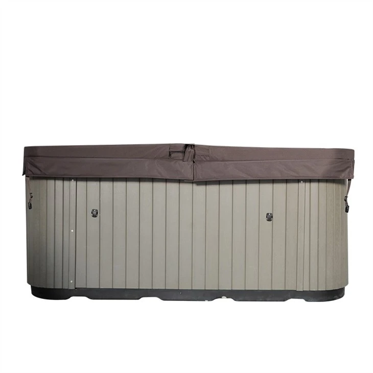 Brown 600D Oxford Fabric Spa Cover